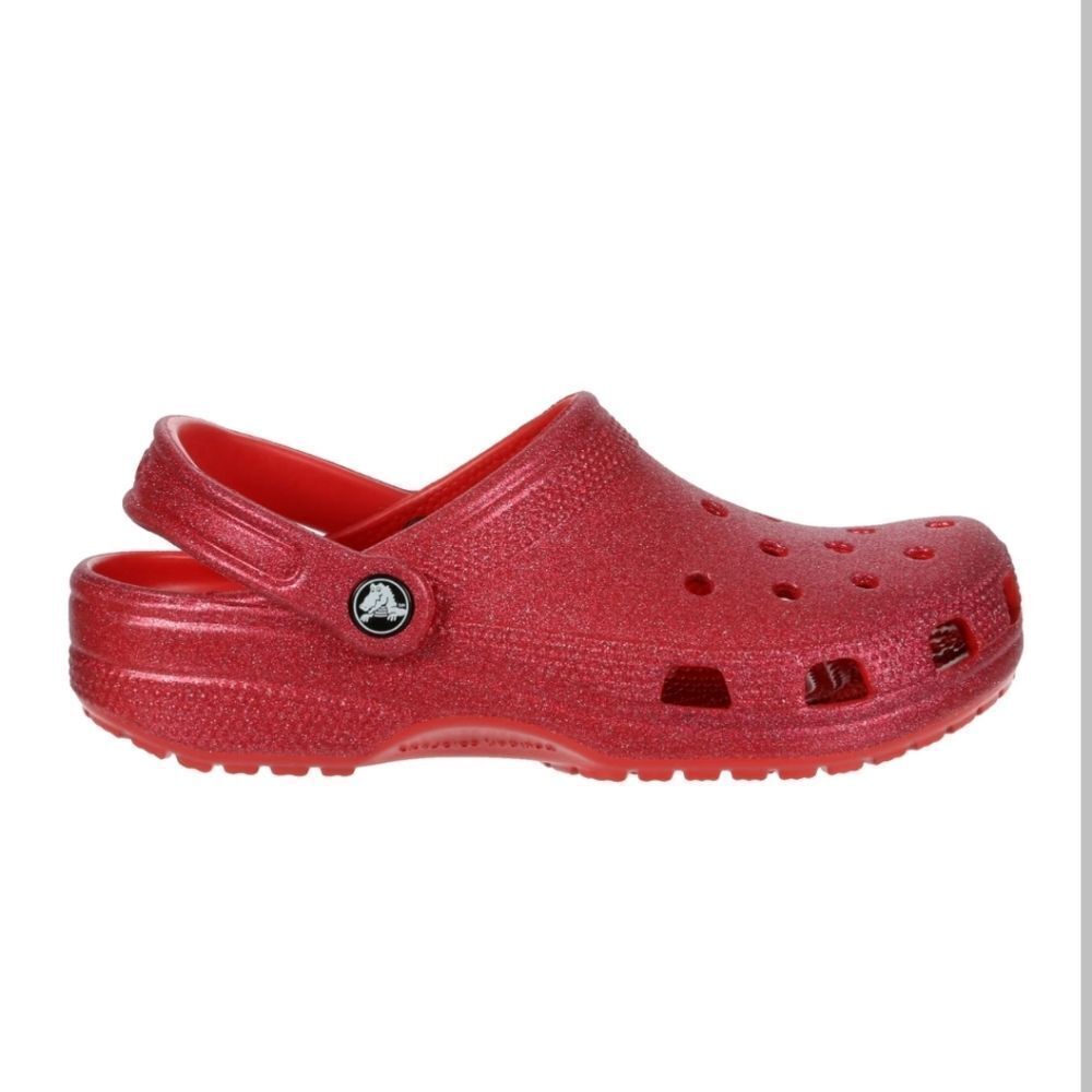 CROCS Sparkly Red Water Shoes - Picture 2 of 7